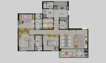 Imagem 2: Apartamento de Luxo no Edifício Verano: 3 quartos, 3 suítes, 3 salas, 4 banheiros, 2 vagas