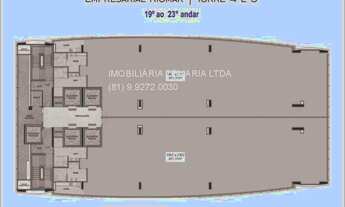 Imagem 2: Sala Comercial de Alto Padrão à Venda ou Locação no Pina, Recife-PE 401 m², 15 Vagas de G