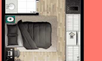 Imagem 7: 1 dormitório, 1 banheiros, 1 vaga na garagem, 24M² de Área Construída