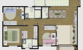 Imagem 7: 3 dormitórios, 1 suítes, 2 vagas na garagem, 85M² de Área Construída