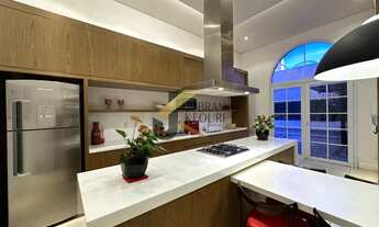 Imagem 6: Apartamento à venda no Cambuí, sala de jantar e estar com pé direito duplo, lavabo, suíte