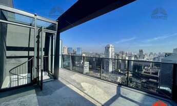 Imagem 3: Cobertura Duplex nova na Vila Olímpia com 77m2, conceito aberto, terraço, varanda, com va