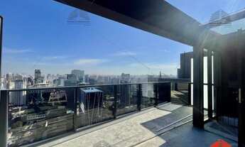 Imagem 2: Cobertura Duplex nova na Vila Olímpia com 77m2, conceito aberto, terraço, varanda, com va