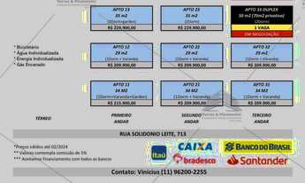 Imagem 2: Vila ema apartamentos de 23 a 90m, 1 ou 2 quartos, com ou sem vaga, com ou sem varanda