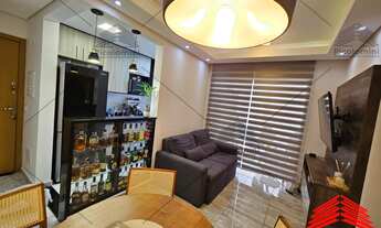 Imagem 5: Apartamento, 57 m², Anália Park, 02 quartos, 01 suíte, sala integrada com a varada envidra