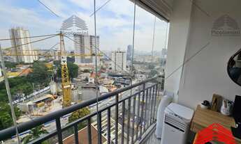 Imagem 7: Apartamento, 57 m², Anália Park, 02 quartos, 01 suíte, sala integrada com a varada envidra