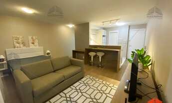 Imagem 7: Apartamento flat para locação no Luzes da Mooca, andar alto, de frente, mobiliado, closet