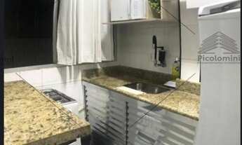 Imagem 7: Apartamento à venda em Praia Grande Mobiliado em frente ao mar com 1 quarto, sala com cozi