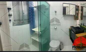 Imagem 6: Apartamento à venda em Praia Grande Mobiliado em frente ao mar com 1 quarto, sala com cozi