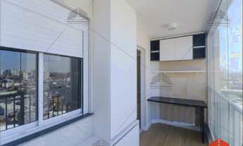 Imagem 3: Apartamento à venda com 33 m2, novo, 1 dormitório , varanda gourmet, 1 vaga móveis planej