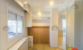 Imagem 5: Apartamento à venda com 33 m2, novo, 1 dormitório , varanda gourmet, 1 vaga móveis planej