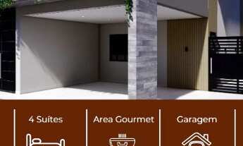 Imagem 7: Sobrado novo em Condomínio com 4 suítes, piscina, área gourmet próximo à Al Lucas Nogueir