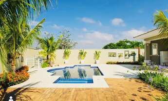 Imagem 6: Casa nova térrea no Condomínio Flamboyant com 4 suítes piscina área gourmet em Atibaia SP