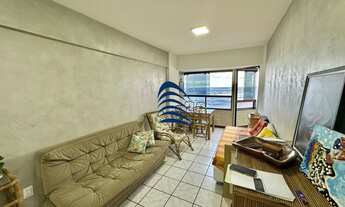 Imagem 5: Apartamento a venda no Edf. Residencial Oceano quarto e sala amplo com 49 m2, frontal mar