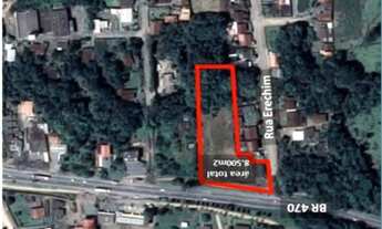 Imagem 3: Terreno com aproximadamente 95 metros de frente, ideal para atacado, loja na frente e fabr