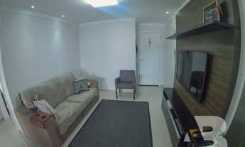 Imagem 4: Apartamento locação anual, mobiliado, 02 dormitórios, sacada com churrasqueira, 01 vaga de