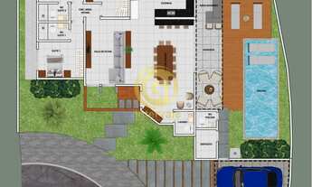 Imagem 5: Casa de luxo em em construção em condomínio: 3 suítes, salas de estar e jantar e cozinha i