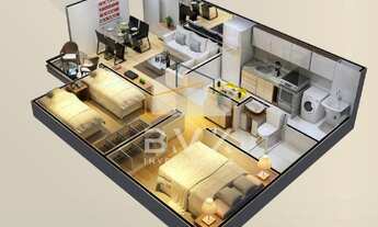 Imagem 5: Excelente apartamento, VISTA JATAI RESIDENCE, 50 m², 2 dormit. (adaptável p/ 1 suíte), var