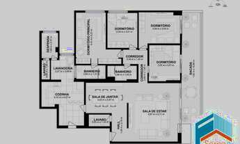 Imagem 3: Apartamento com 153 m2, 04 quartos, Leblon, Rio de Janeiro, RJ