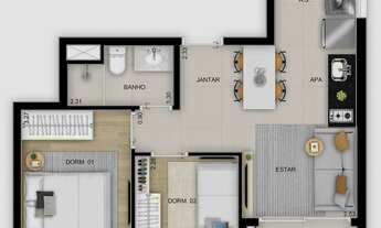 Imagem 6: APARTAMENTO RESIDENCIAL em São Paulo - SP, Vila Ema