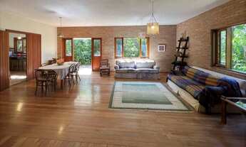 Imagem 2: Ótima casa rústica única, construída para morar, com detalhes em tijolos aparentes e bra