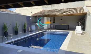 Imagem: Casa terrea com piscina e churrasqueira