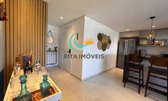 Imagem 4: Cobertura duplex mobiliada, localizada no 9o andar com vista panorâmica da praia, rio e se