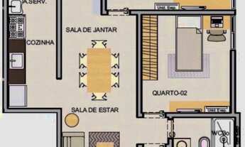 Imagem 6: APARTAMENTO COM 3 DORMITÓRIOS NO BAIRRO DOS BANCÁRIOS, PRÓXIMO AS TRÊS RUAS, PRÉDIO COM ÁR