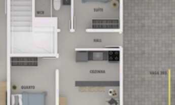 Imagem 3: APARTAMENTO COM 2 DORMITÓRIOS NO BAIRRO DO PORTAL DO SOL MEDINDO 54 METROS PERTINHO DA HIL