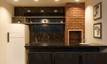 Imagem 4: APARTAMENTOS COM 1 OU 2 QUARTOS, PRÉDIO COM ELEVADOR E ÁREA DE LAZER COM PISCINA NA COBERT