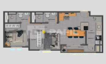 Imagem 5: Apartamento a venda no Edifício Triade Fiúsa Home Resort. Bairro Jardim Olhos DÁgua