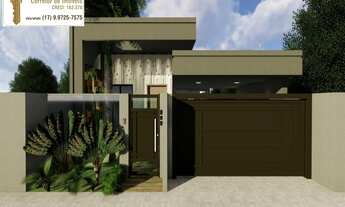 Imagem 2: Casa moderna com 3 dormitórios, varanda gourmet em fase de construção em Votuporanga/SP