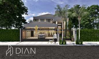 Imagem 2: Casa moderna á venda em fase de construção com 3 suítes, 3 vagas, piscina e cozinha gourme