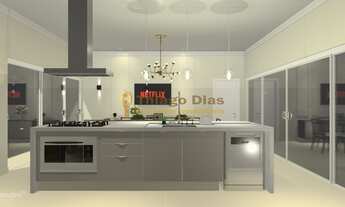 Imagem 5: Casa moderna á venda em fase de construção com 3 suítes, 3 vagas, piscina e cozinha gourme