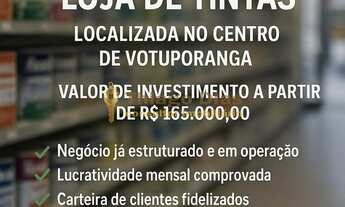 Imagem: Loja de tintas com mais de 4 anos de mercado