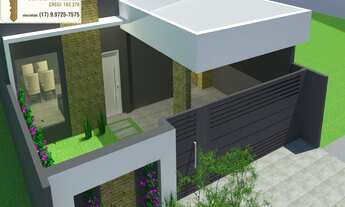 Imagem 2: Casa á venda com projeto a ser construído 3 dormitórios, varanda gourmet com churrasqueira