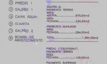 Imagem 2: Barracão em ampla área á venda (39.035 m²) em nobre localização na cidade de São José do R