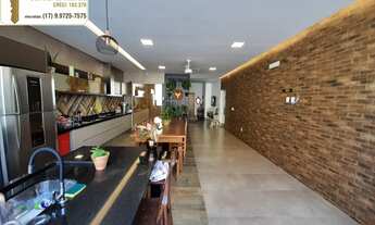 Imagem 7: Casa moderna á venda com 3 suítes, piscina e ampla cozinha gourmet com churrasqueira em no