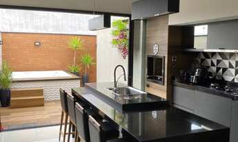 Imagem 4: Casa nova e moderna á venda com 3 dormitórios, cozinha gourmet e SPA no bairro Jardim Barc