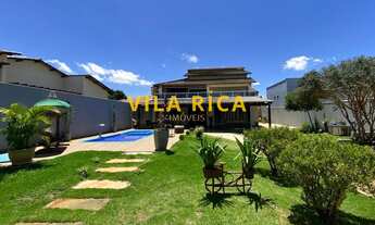 Imagem 3: CASA COM 5 SUITES, MODERNA DENTRO DE CONDOMINIO, PISCINA AQUECIDA, COM LOTE DE 800M², NA R