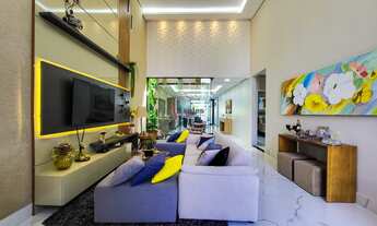 Imagem 2: CASA MODERNA DE ALTO PADRÃO, 04 SUITES, DENTRO DE CONDOMINIO, PÉ DIREITO DUPLO, COZINHA PL