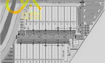 Imagem 4: Galpão modular para locação em construção, dentro de condomínio logístico industrial, em J