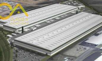 Imagem 4: Galpão modular para locação em construção, dentro de condomínio logístico industrial, em J