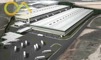 Imagem 5: Galpão modular para locação em construção, dentro de condomínio logístico industrial, em J