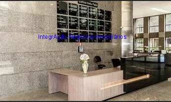 Imagem 2: Conjunto comercial 202,76m², 04 banheiros e 05 vagas de garagem. Condomínio com recepção