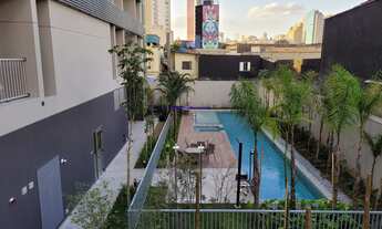 Imagem 5: Apartamento Studio 37m² e 01 dormitório. Condomínio com Portaria, segurança, piscina e ac