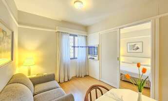 Imagem 2: Apartamento MOBILIADO 40m², 01 dormitório e 01 banheiro. Condomínio com portaria, piscin