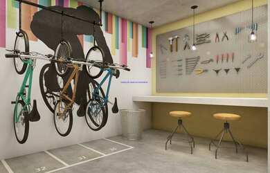 Imagem 8: Condomínio com salão de festas, salão de jogos, fitness, sauna seca, piscina adulto, solar