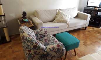 Imagem 4: Apartamento 90m², 02 dormitórios, 02 banheiros. Sala com sacada, ármarios nos quartos. Co