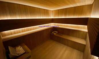 Imagem 6: Apartamento 100m², 02 dormitórios (sendo suítes), 03 banheiros e 02 vagas na garagem. Co